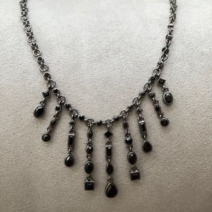 Amway Black and Gunmetal Necklace